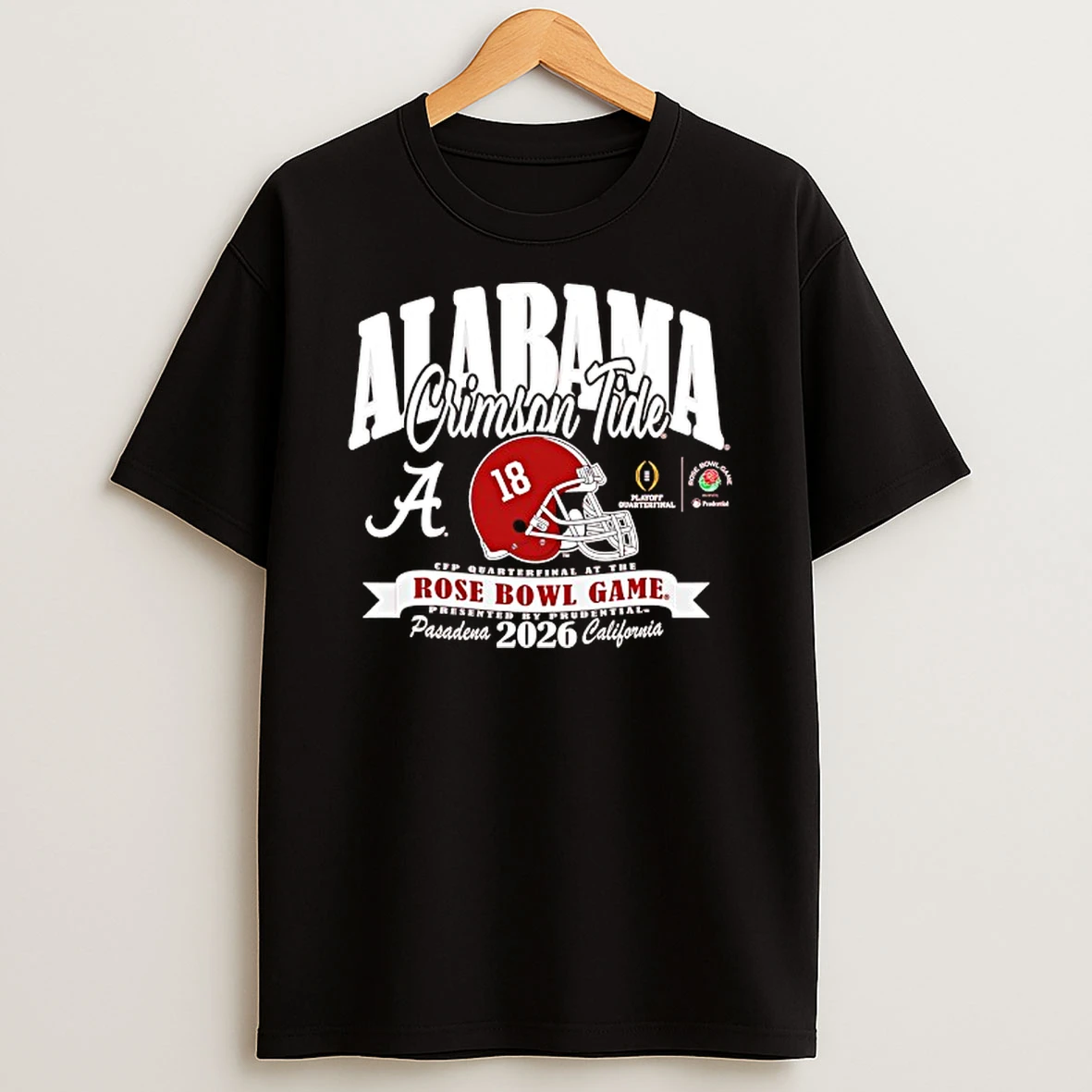 Alabama Crimson Tide College Football Playoff 2026 Rose Bowl Game Helmet T Shirt