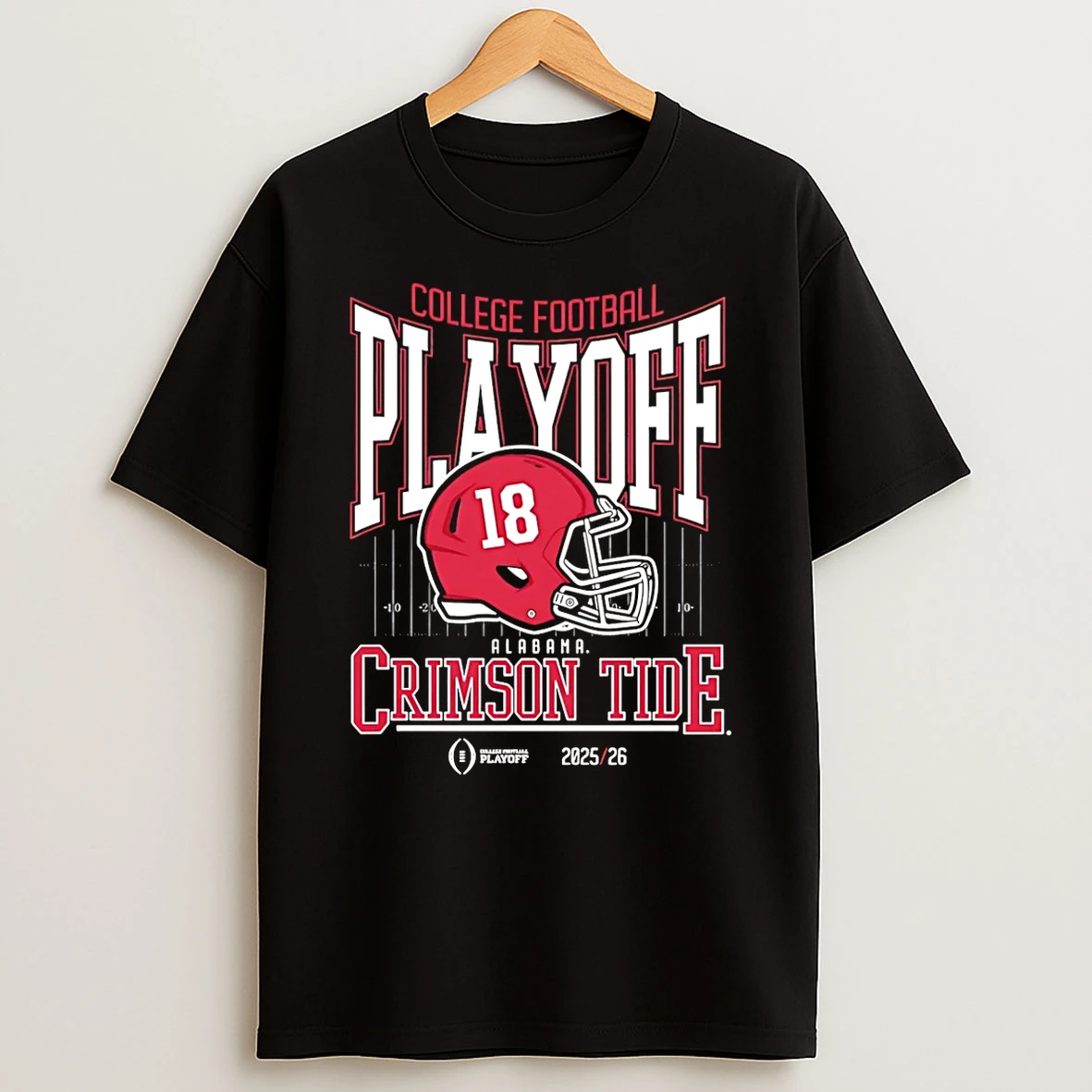 Alabama Crimson Tide College Football Playoff Bound 2025 26 Helmet T Shirt