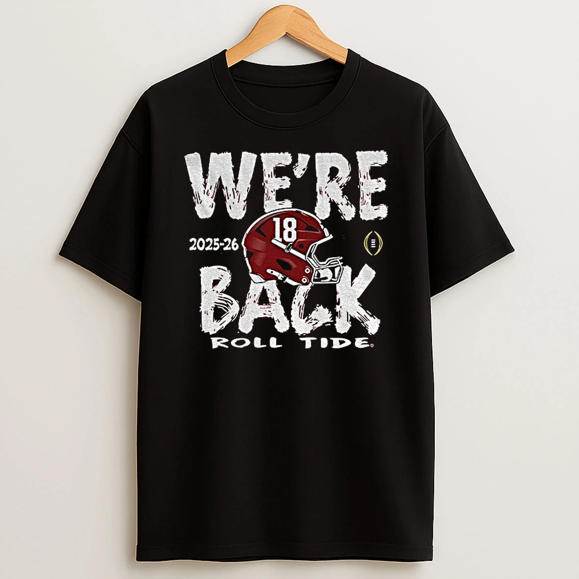 Alabama Crimson Tide Crimson 2025 2026 Cfp Bound Were Back Roll Tide T Shirt