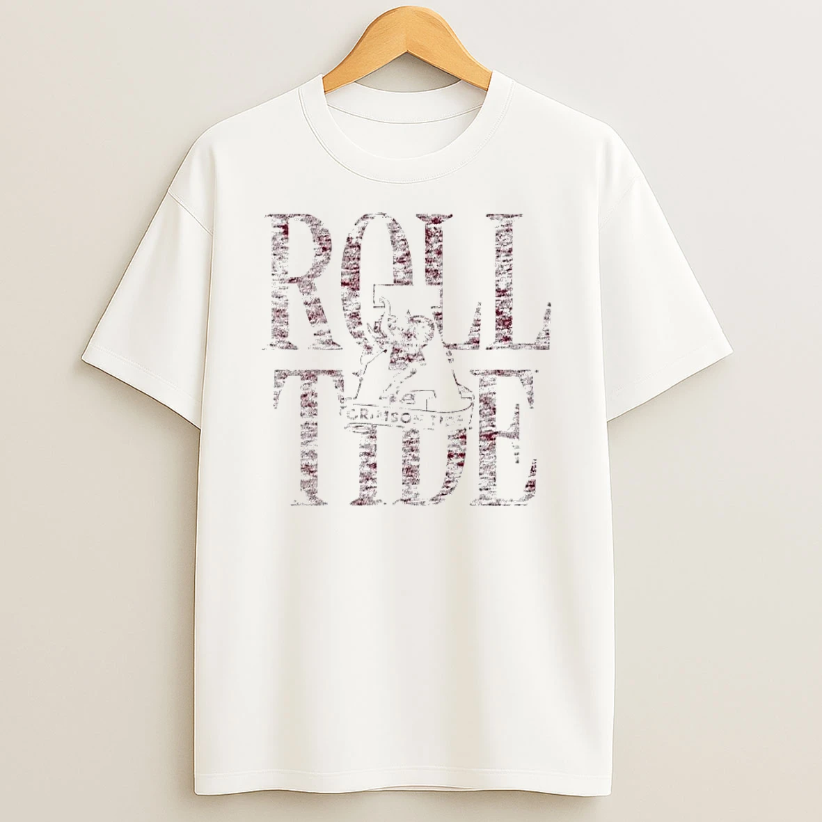 Alabama Crimson Tide Distressed Roll T Shirt