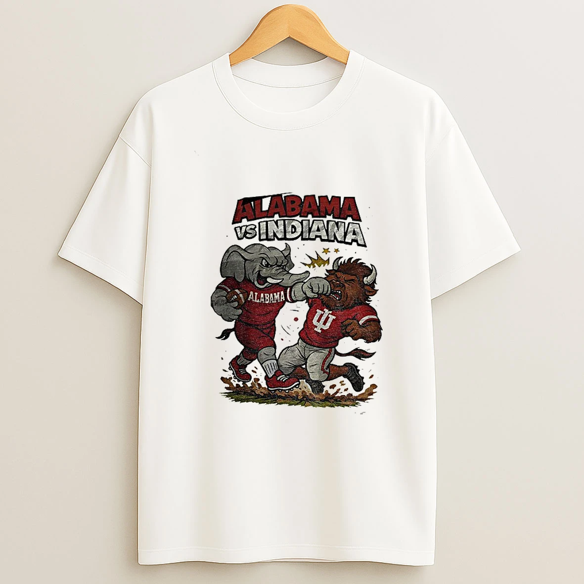 Alabama Crimson Tide Ko Indiana Hoosiers Retro Rivalries Football Cfp Gameday T Shirt
