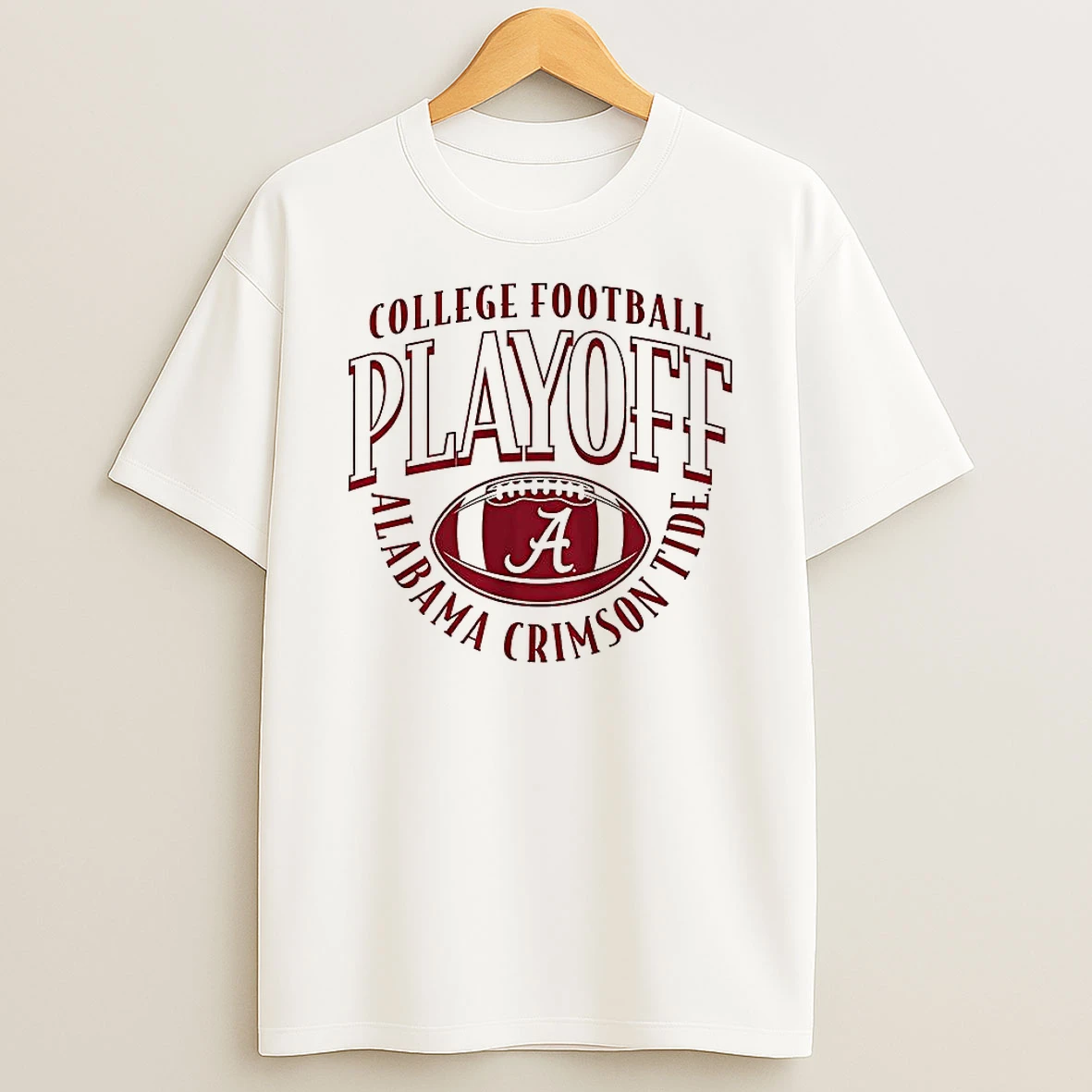 Alabama Crimson Tide Ncaa College Football Playoff Team 2025 2026 Curve Ball Logo T Shirt