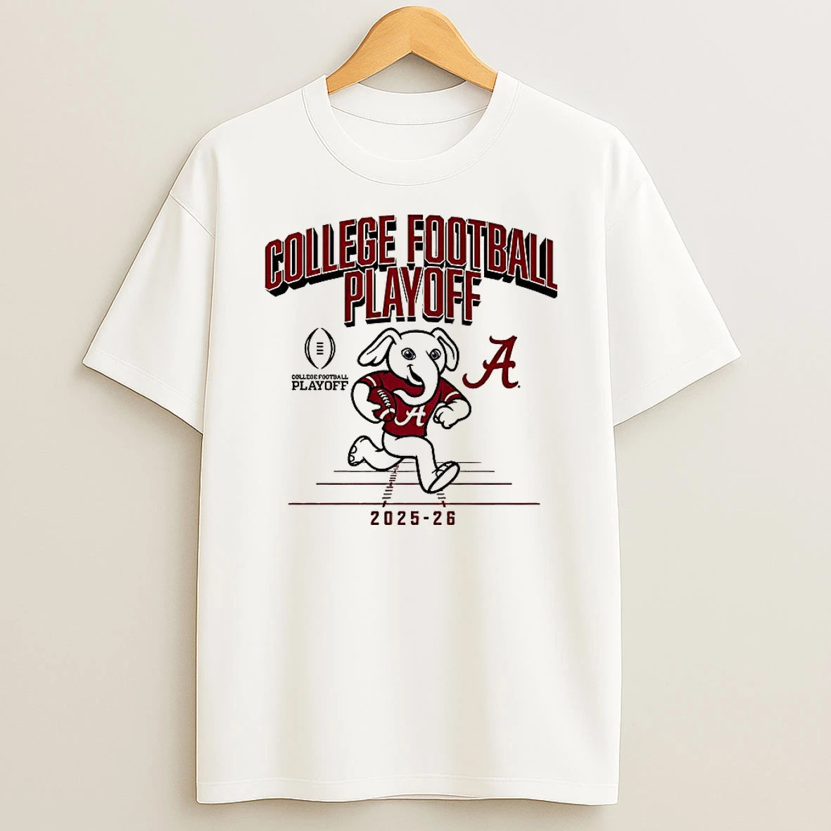 Alabama Crimson Tide Ncaa College Football Playoff Team 2025 2026 Mascot T Shirt