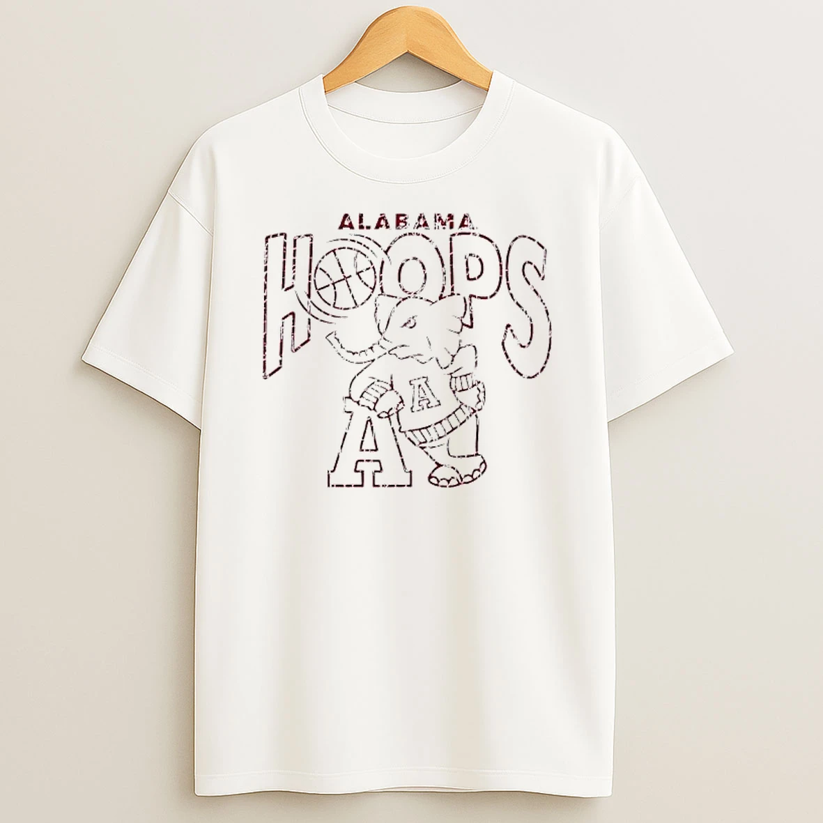 Alabama Crimson Tide Retro Hoops T Shirt