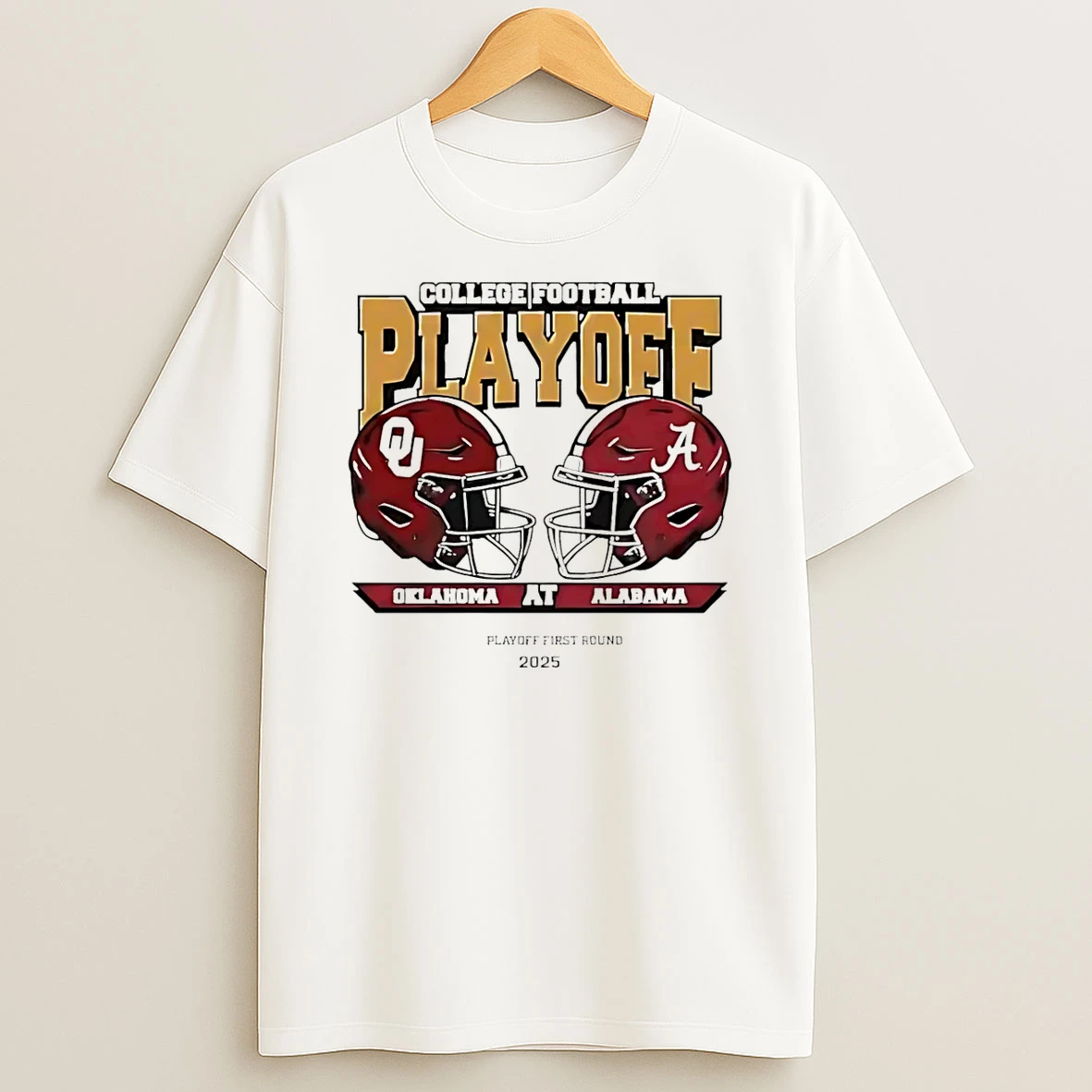 Alabama Crimson Tide Vs Oklahoma Sooners 2025 Cfp First Round Head To Head T Shirt