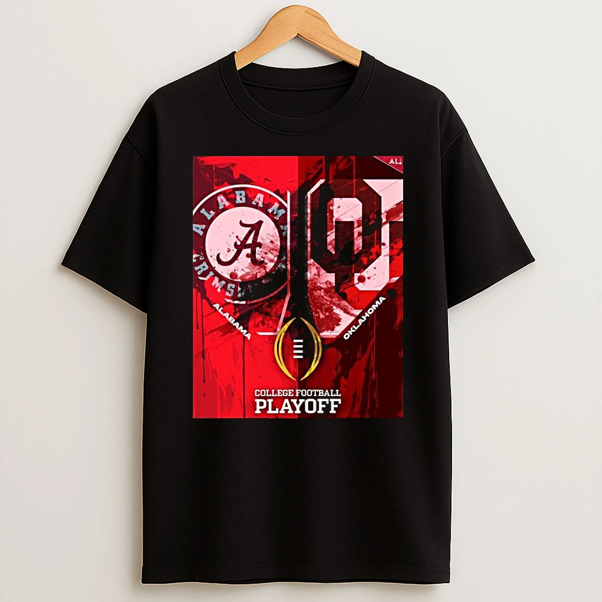 Alabama Crimson Tide Vs Oklahoma Sooners 2025 Cfb Playoffs Dec 19th 2025 T Shirt