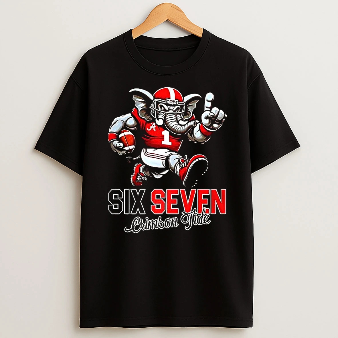 Alabama Crimson Tide Football Big Al Six Seven Mascot T Shirt