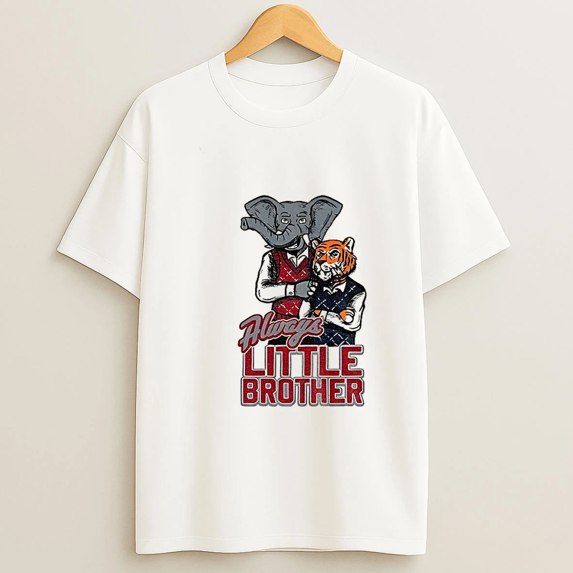 Alabama Crimson Tide Football Vs Auburn Tigers Football Always Little Brother T Shirt