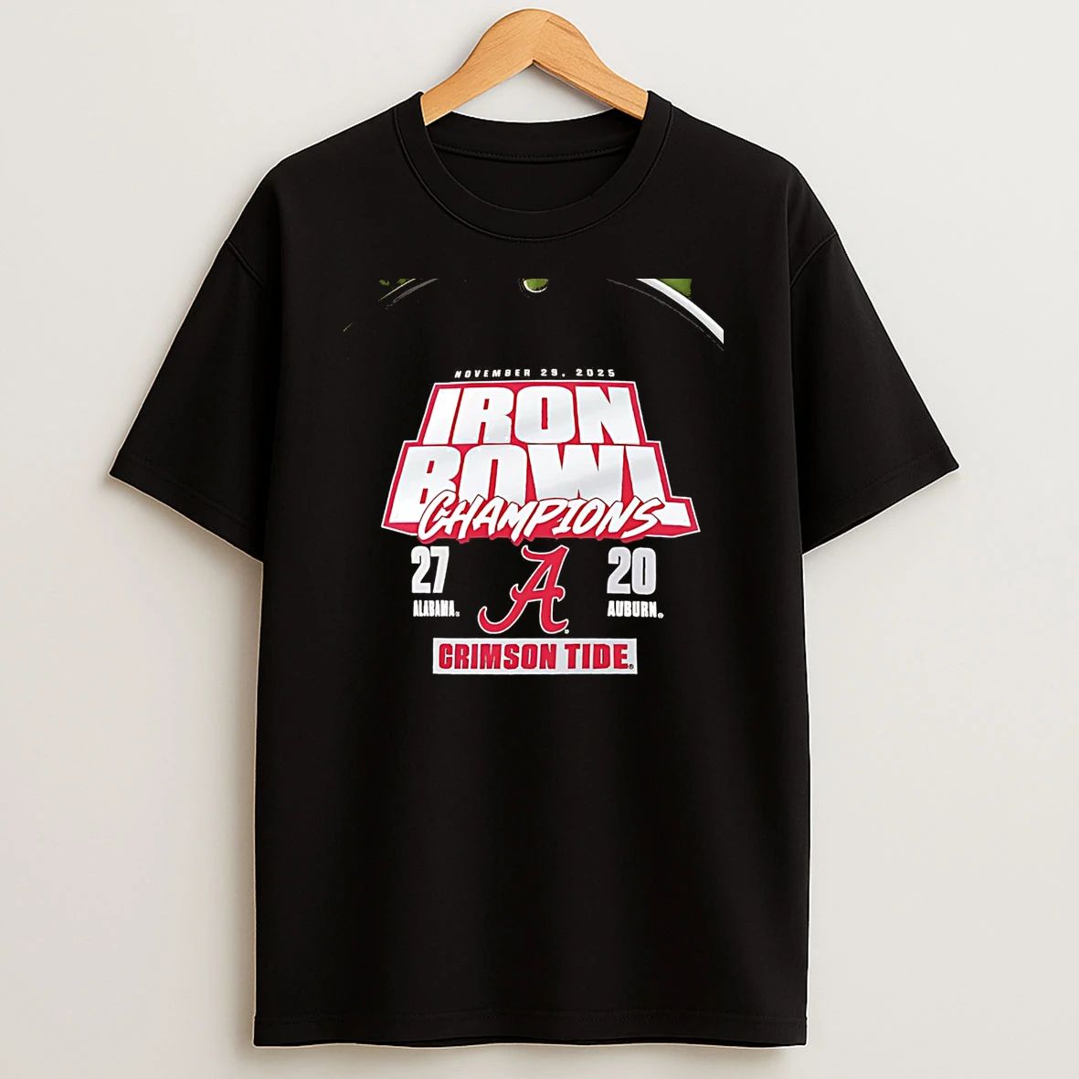 Alabama Crimson Tide Vs Auburn Tigers 2025 Iron Bowl Champions Score Christmas Chriast T Shirt