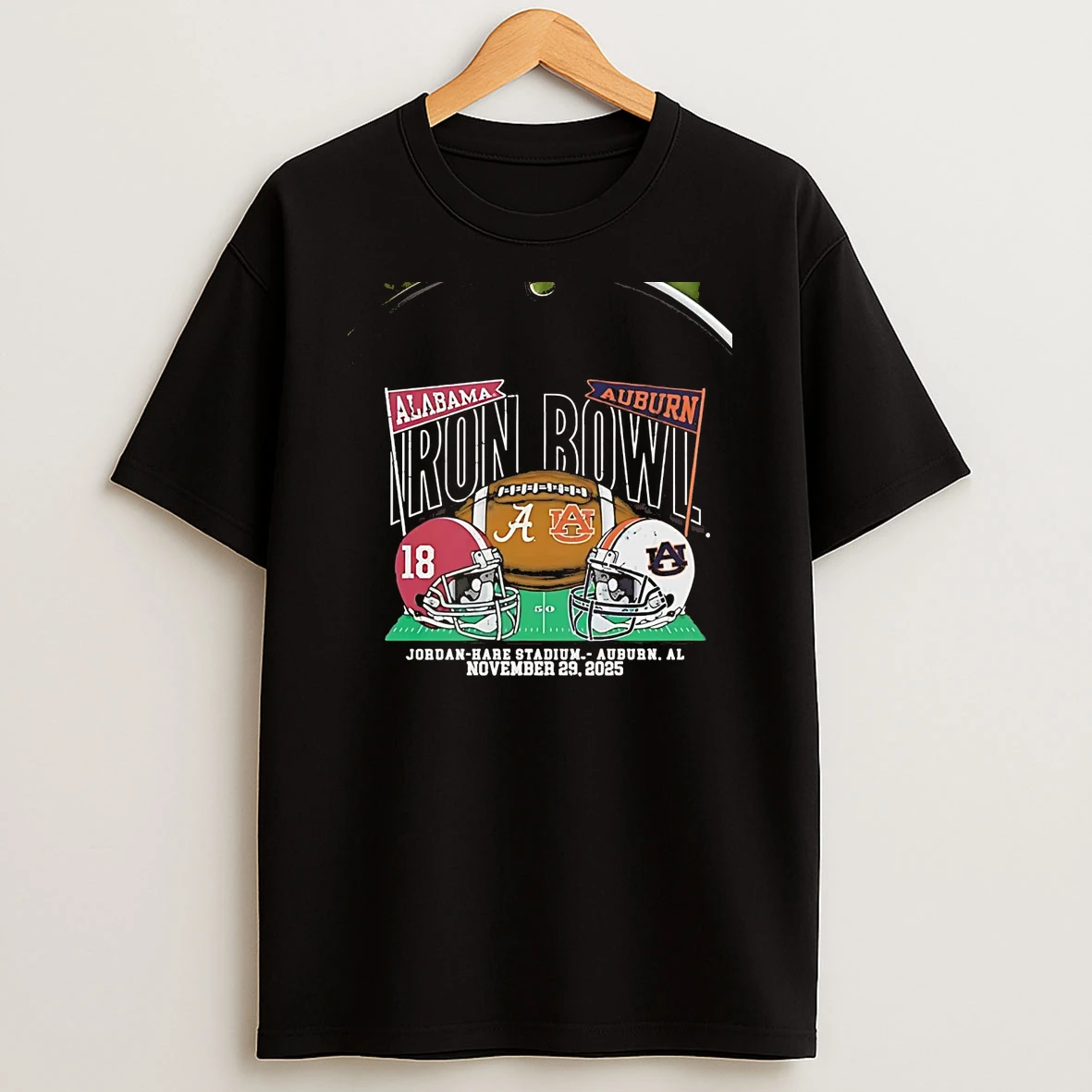 Alabama Crimson Tide Vs Auburn Tigers 2025 Iron Bowl Matchup Helmet Chriast T Shirt