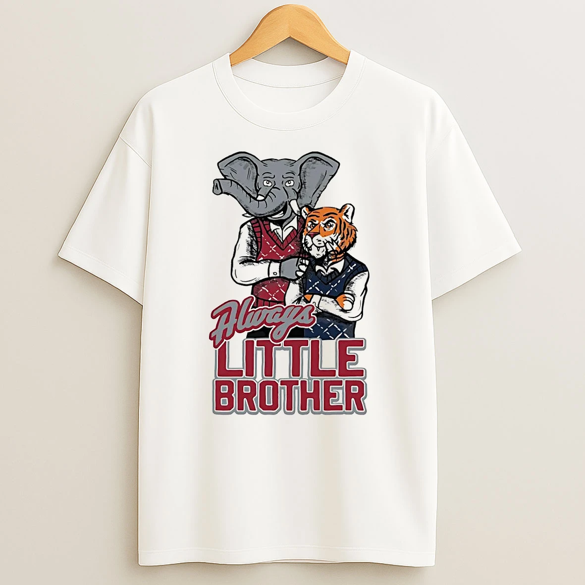 Alabama Crimson Tide Vs Auburn Tigers Al Always Little Bro T Shirt