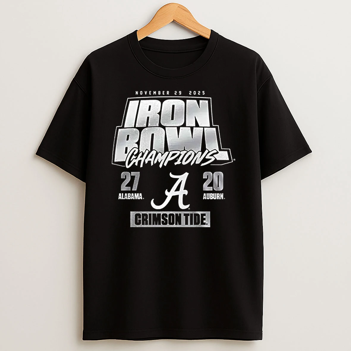 Alabama Crimson Tide Vs Auburn Tigers Iron Bowl Champions T Shirt