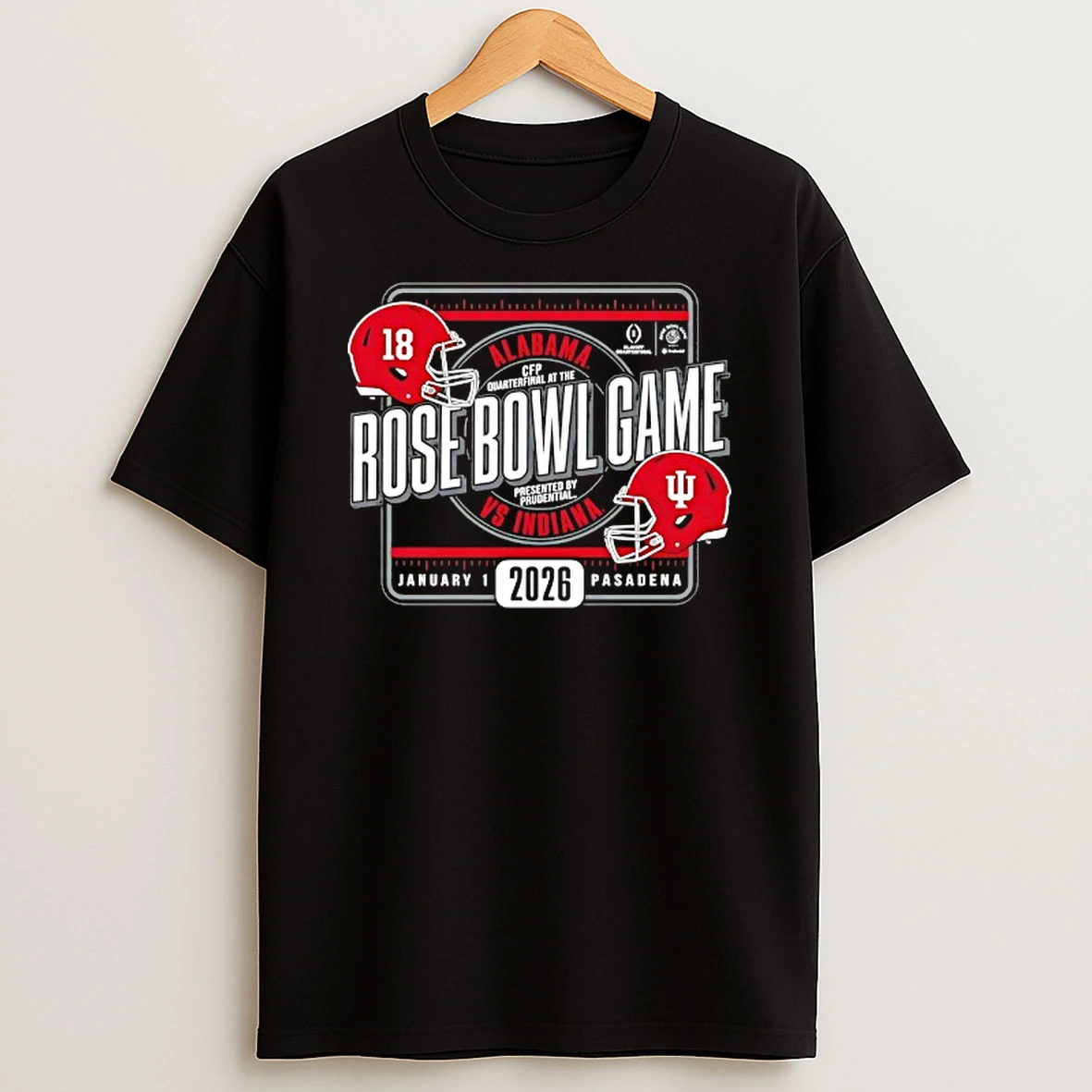 Alabama Crimson Tide Vs Indiana Hoosiers 2026 Rose Bowl Game Head To Head T Shirt