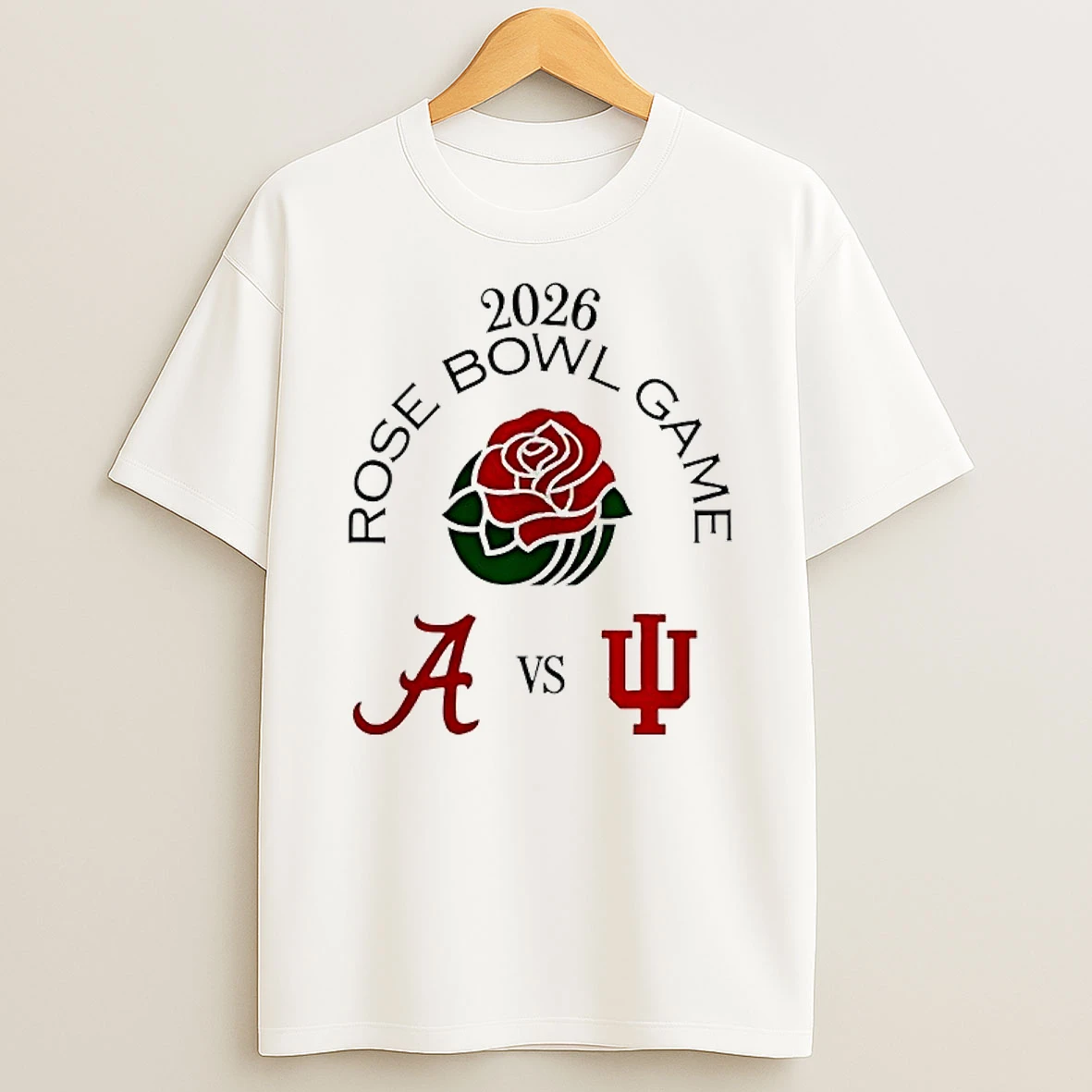 Alabama Crimson Tide Vs Indiana Hoosiers Rose Bowl Game 2026 T Shirt