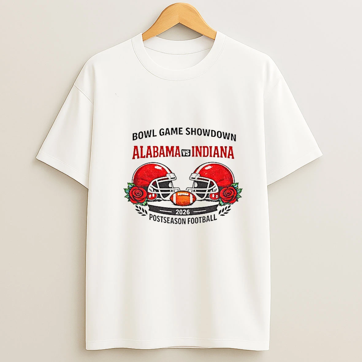 Alabama Crimson Tide Vs Indiana Hoosiers Football 2026 Bowl Game Showdown Postseason Football T Shirt