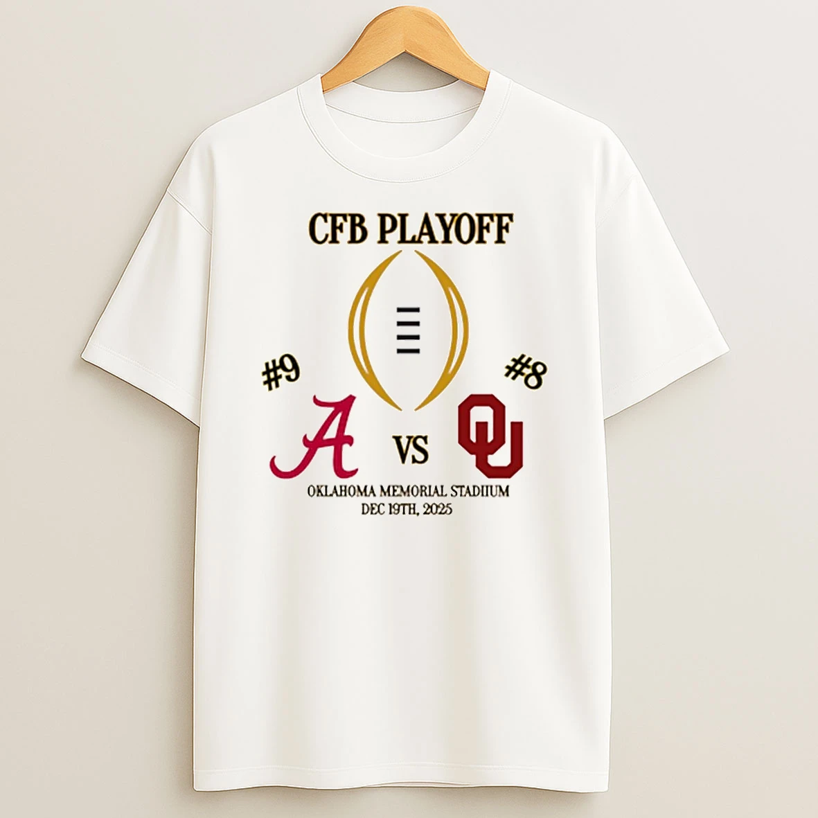 Alabama Crimson Tide Vs Oklahoma Sooners 2025 Cfp First Round T Shirt