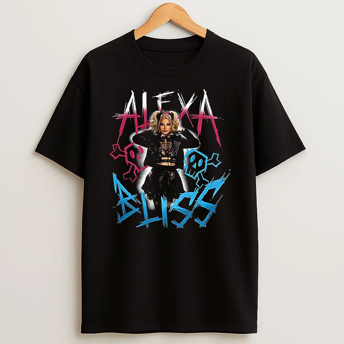 Alexa Bliss Wwe Skulls Graffiti T Shirt