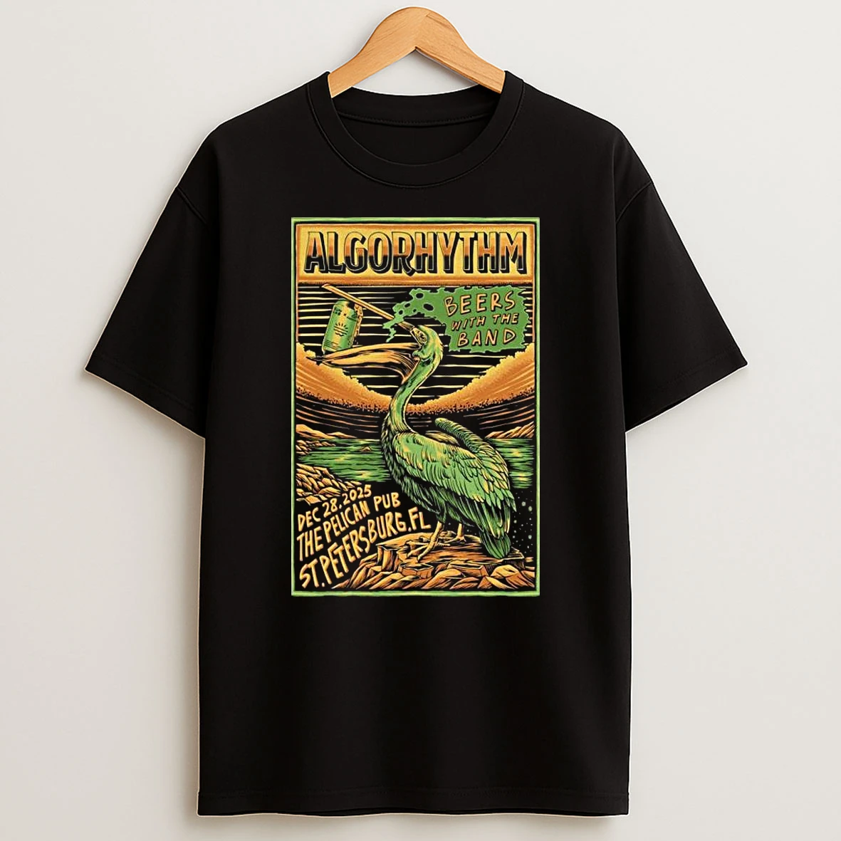 Algorhythm The Pelican Pub St Augustine Fl Dec 28 2025 T Shirt