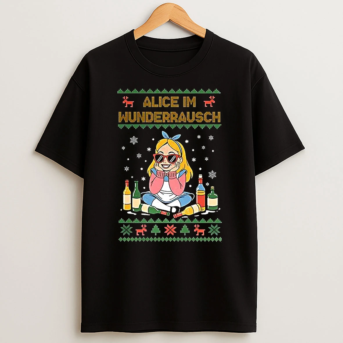 Alice Im Wunderrausch Ugly Christmas T Shirt
