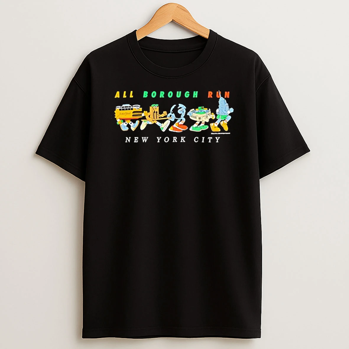 All Borough Run New York City T Shirt