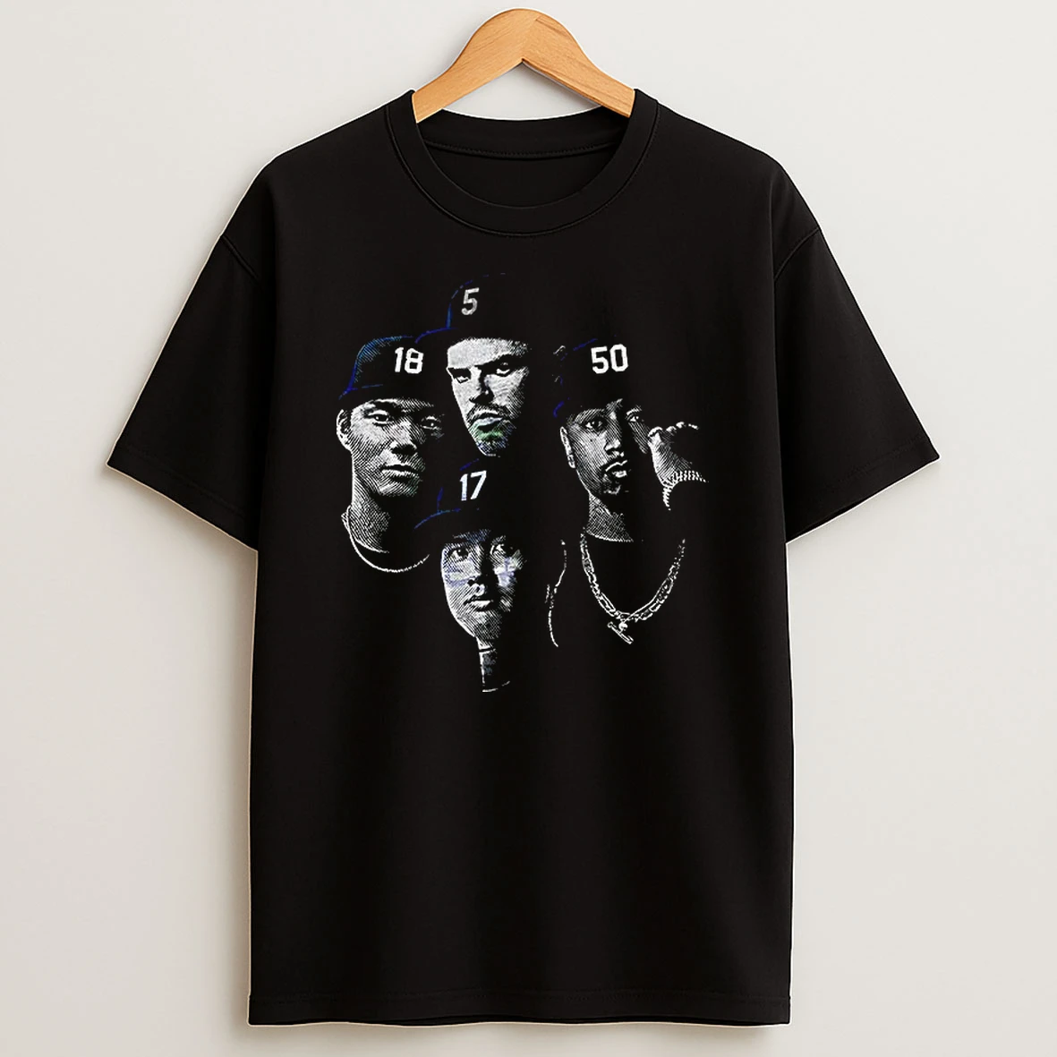 All Eyez On Los Angeles Dodgers Big Four Baseball Squad T Shirt