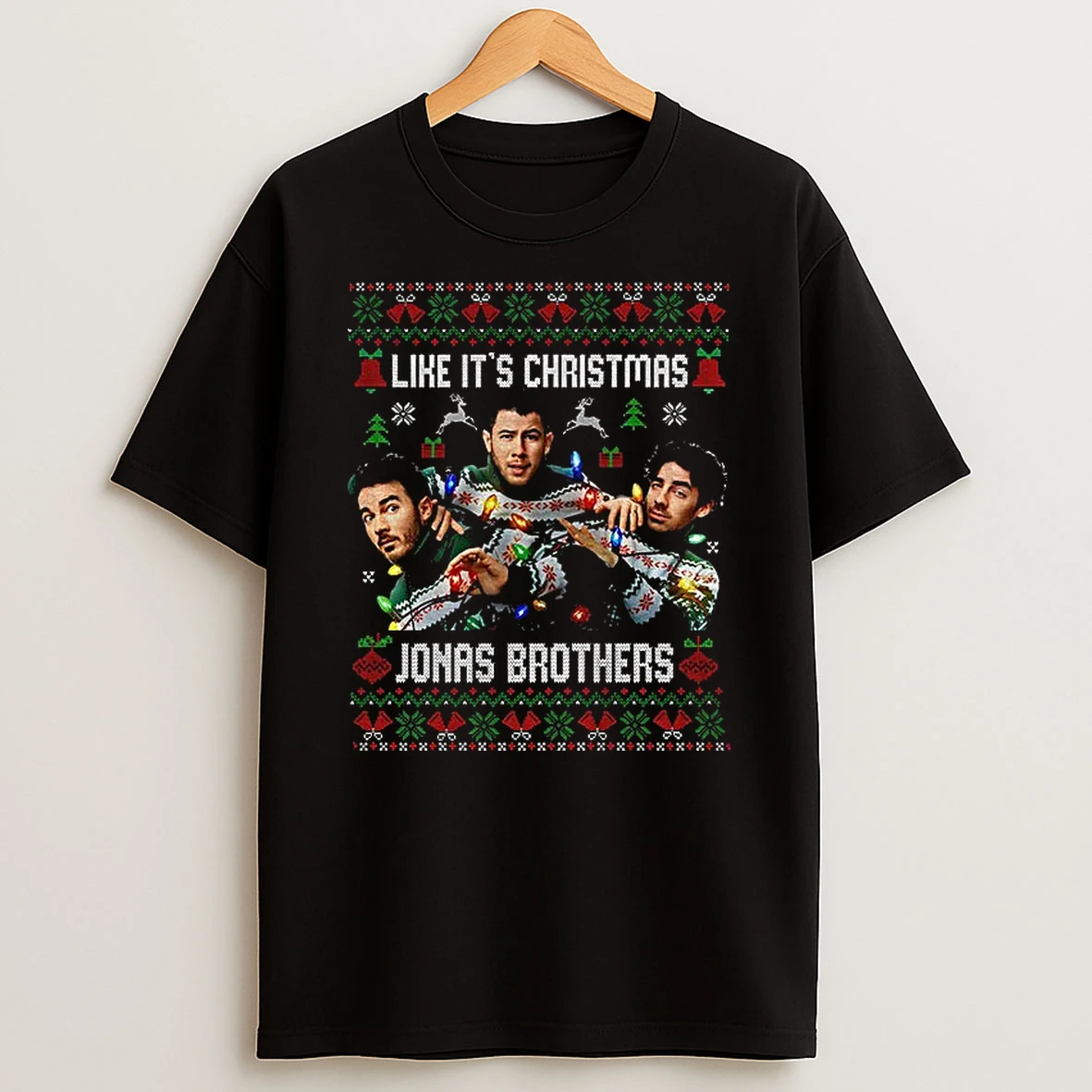 All I Want For Christmas Is Joe Jonas 2025 Xmas T Shirt