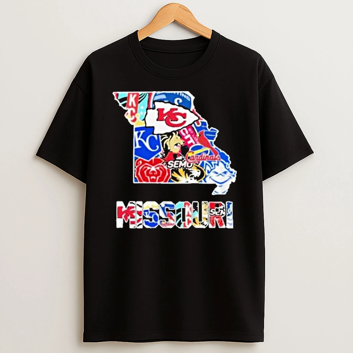 All Missouri Everything Map And Logo T Shirt