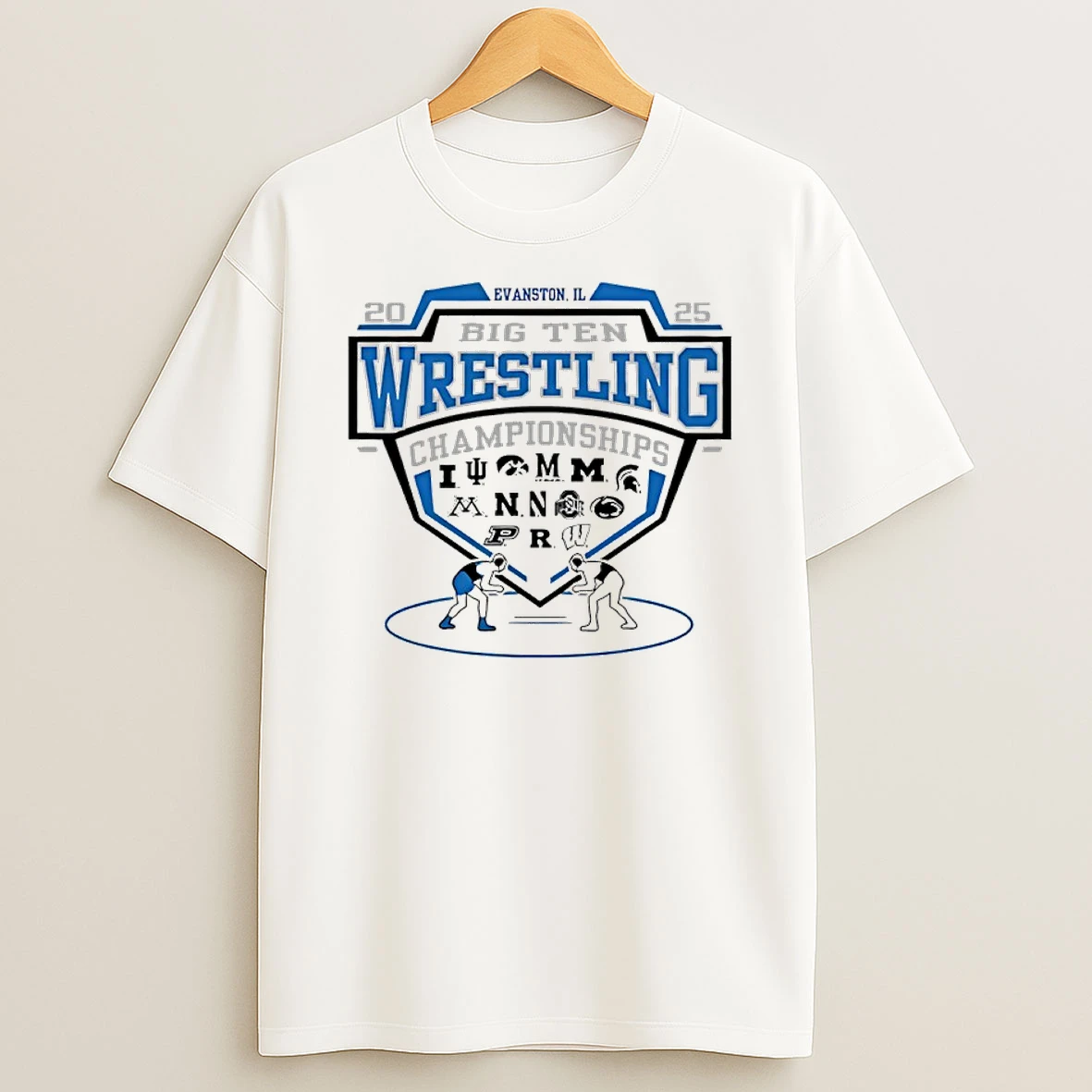 All Team 2025 Big Ten Wrestling Tournament Championship T Shirt