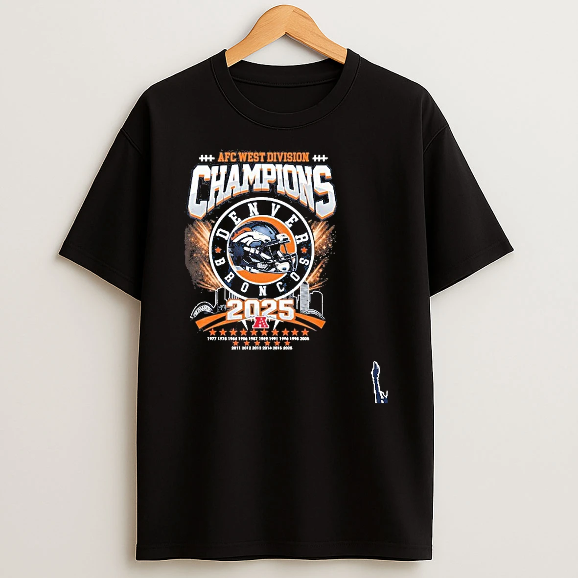 All Time Denver Broncos Afc West Champions T Shirt