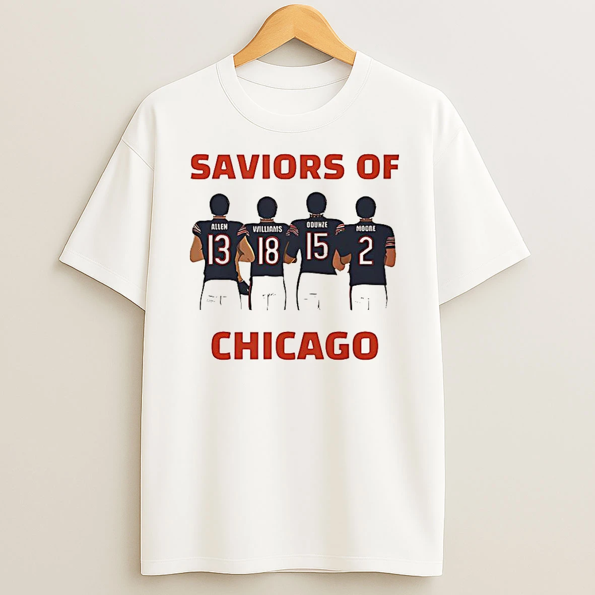 Allen Williams Qoonze Moore Chicago Bears Football Saviors Of Chicago Player T Shirt