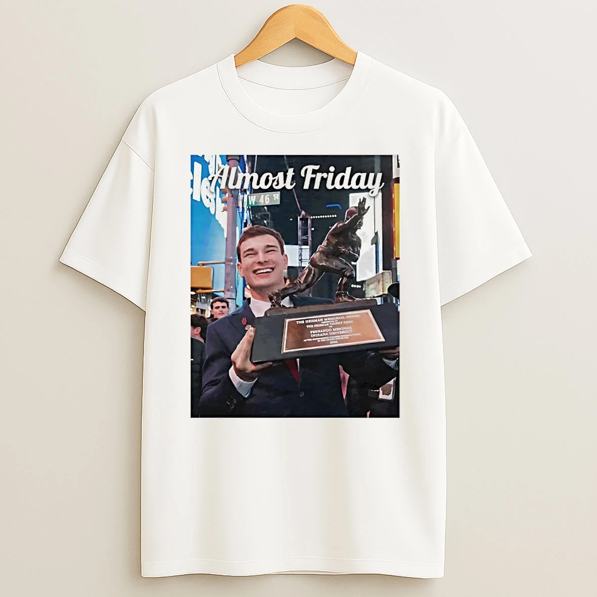 Almost Friday Fernando Mendoza Heismendoza Circle T Shirt