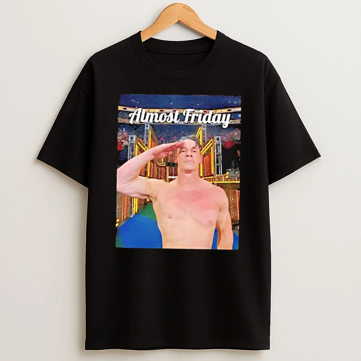 Almost Friday John Cena Salute Photo T Shirt
