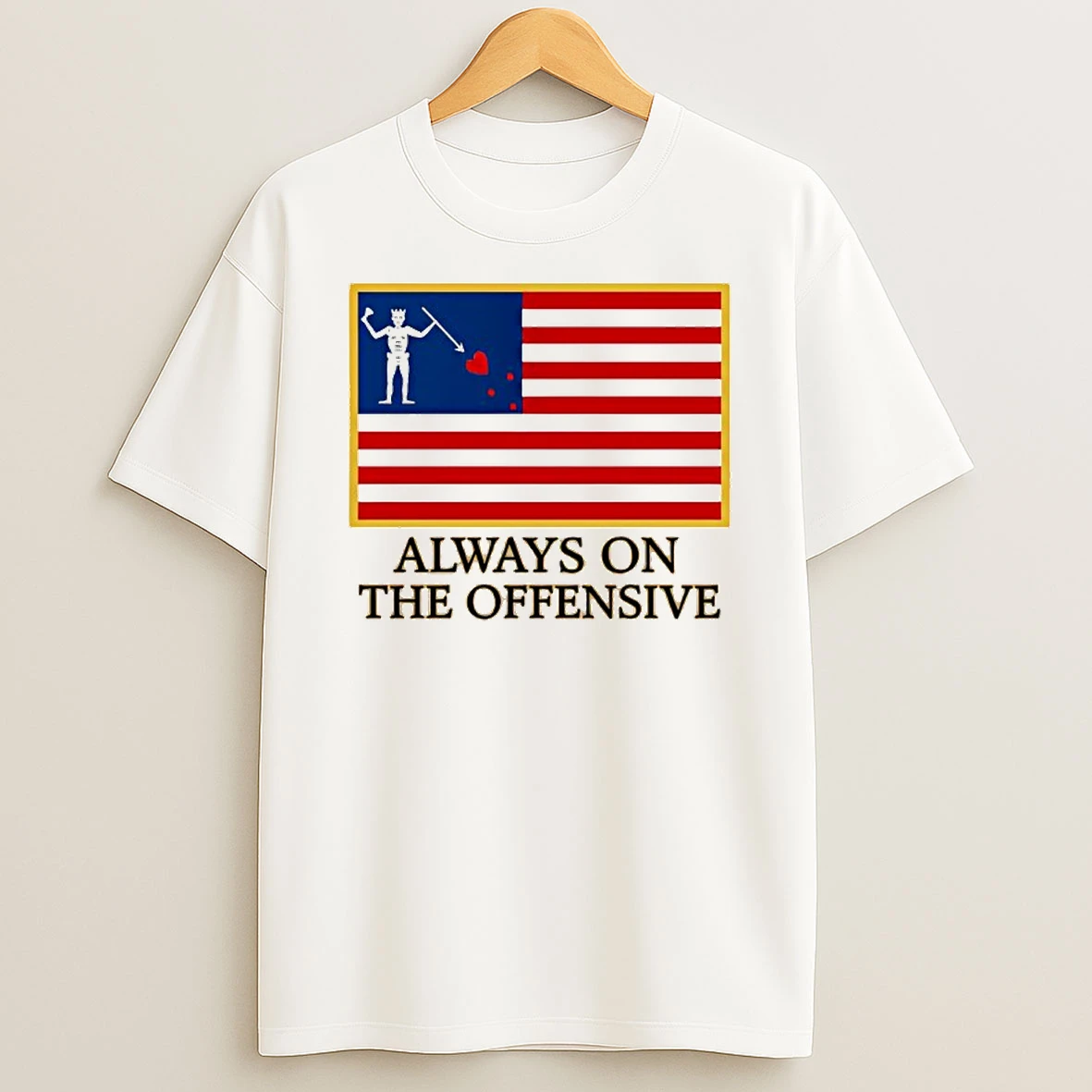 Always On The Offensive Flag T Shirt
