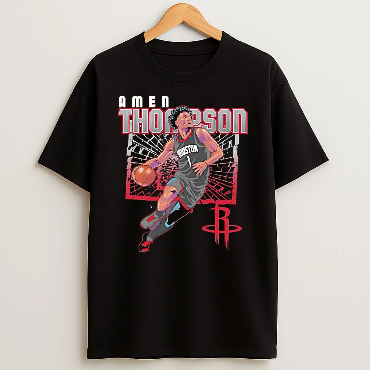 Amen Thompson Backboard Shattering Houston Rockets T Shirt