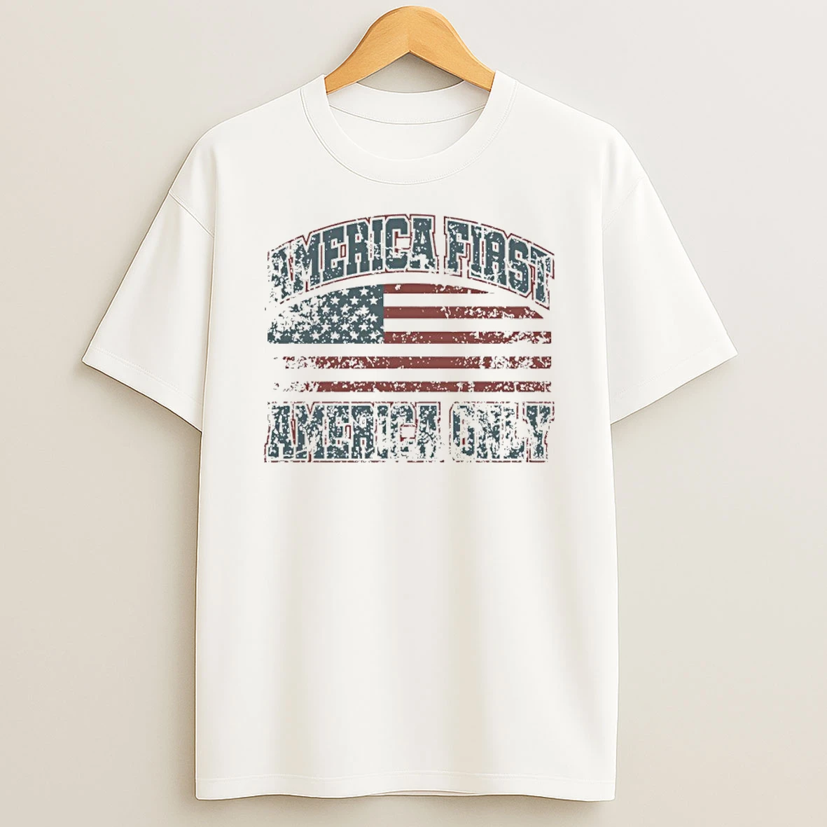 America First America Only Vintage T Shirt