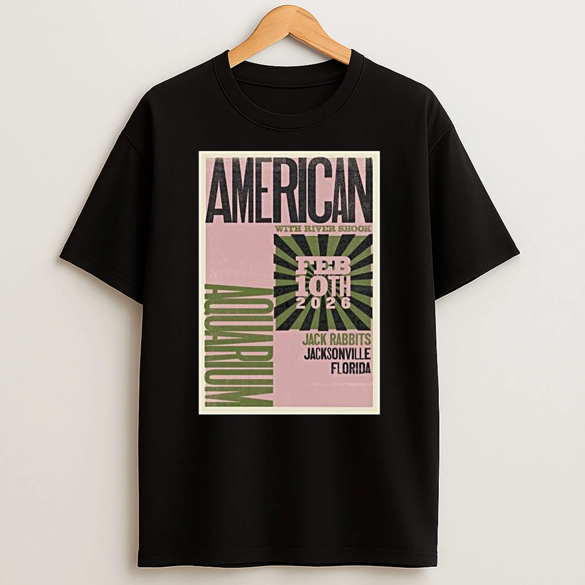 American Aquarium Jacksonville Fl February 10 2026 Concert T Shirt