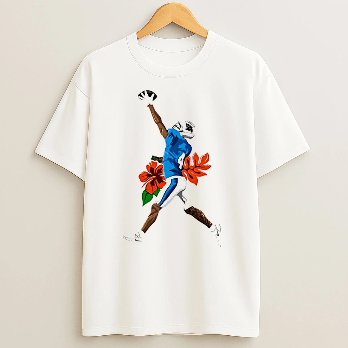 Amon Ra St Brown Detroit Lions Football Player Star Graphic T Shirt