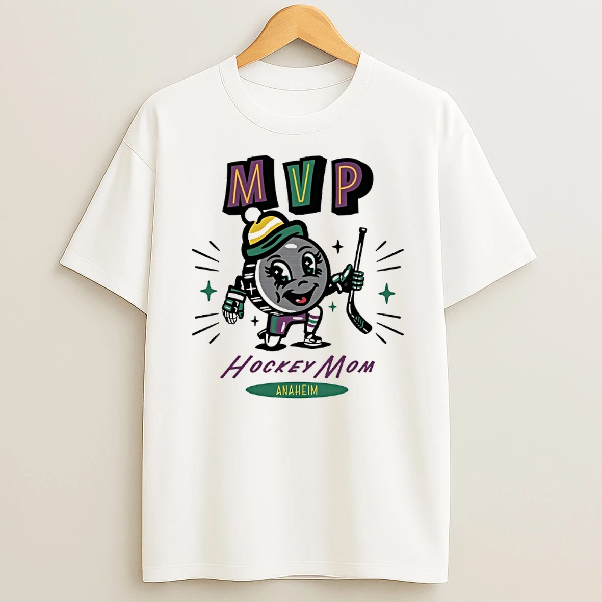 Anaheim Ducks 2025 Mvp Hockey Mom T Shirt