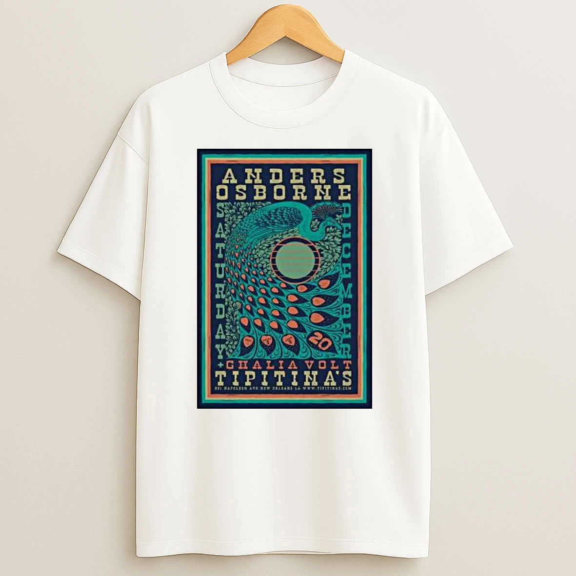 Anders Osborne Event New Orleans On Dec 20 2025 T Shirt