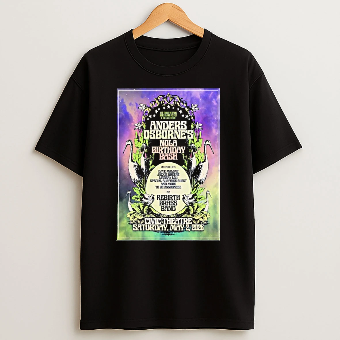 Anders Osborne May 2 2026 Civic Theatre In New Orleans La T Shirt