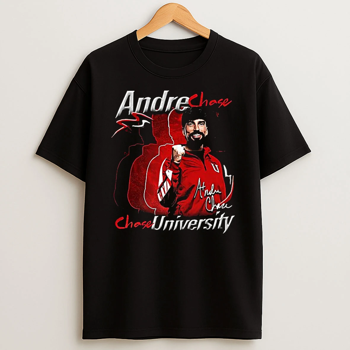 Andre Chase Wwe Grunge University Signature T Shirt
