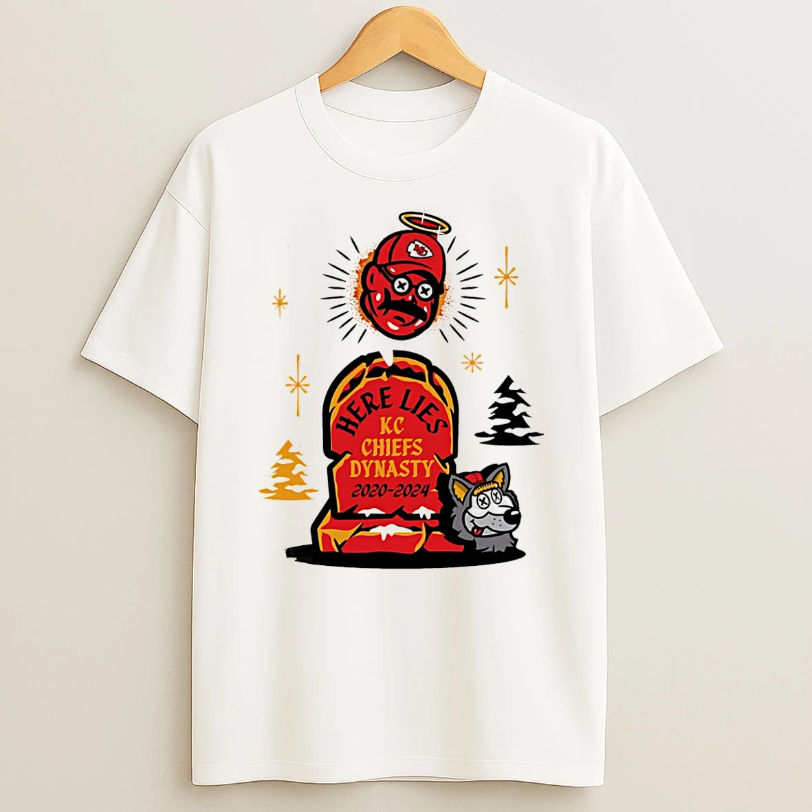Andy Reid Here Lies Kansas City Chiefs Dynasty 2020 2024 T Shirt