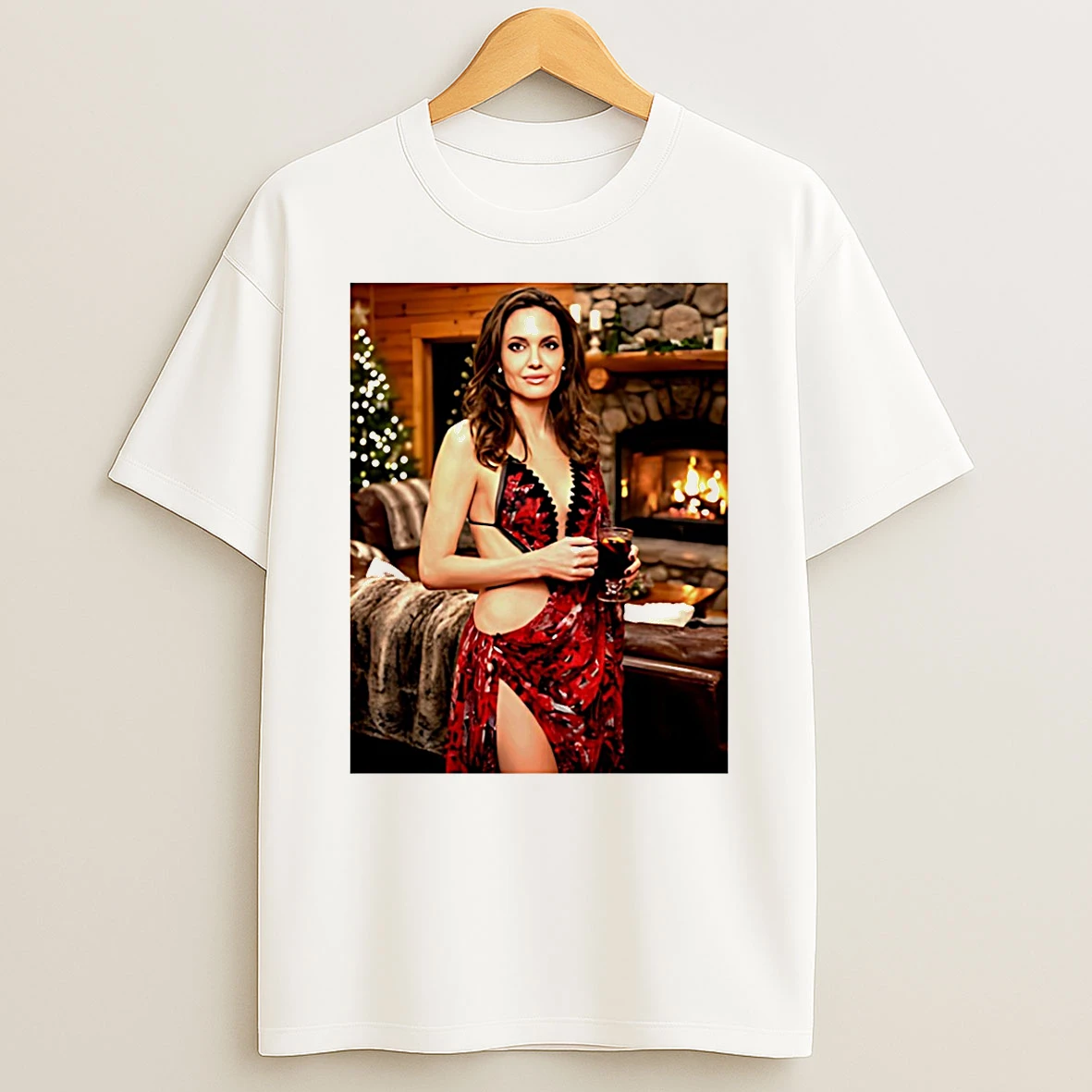 Angelina Jolie Wishes All Happy Christmas T Shirt