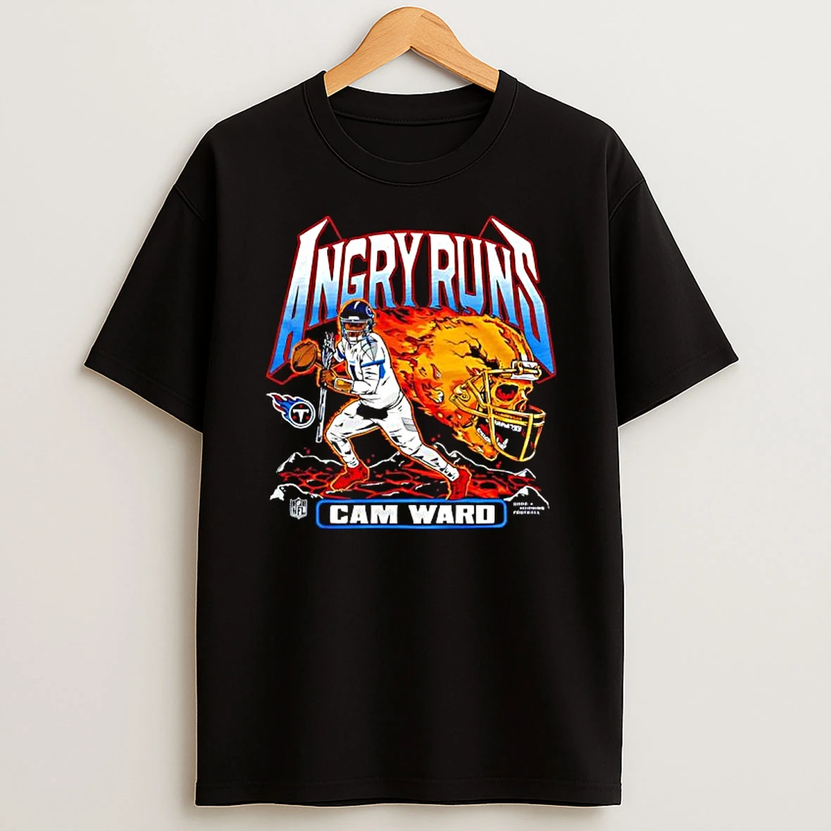 Angry Runs 2025 Tennessee Titan Cam Ward T Shirt