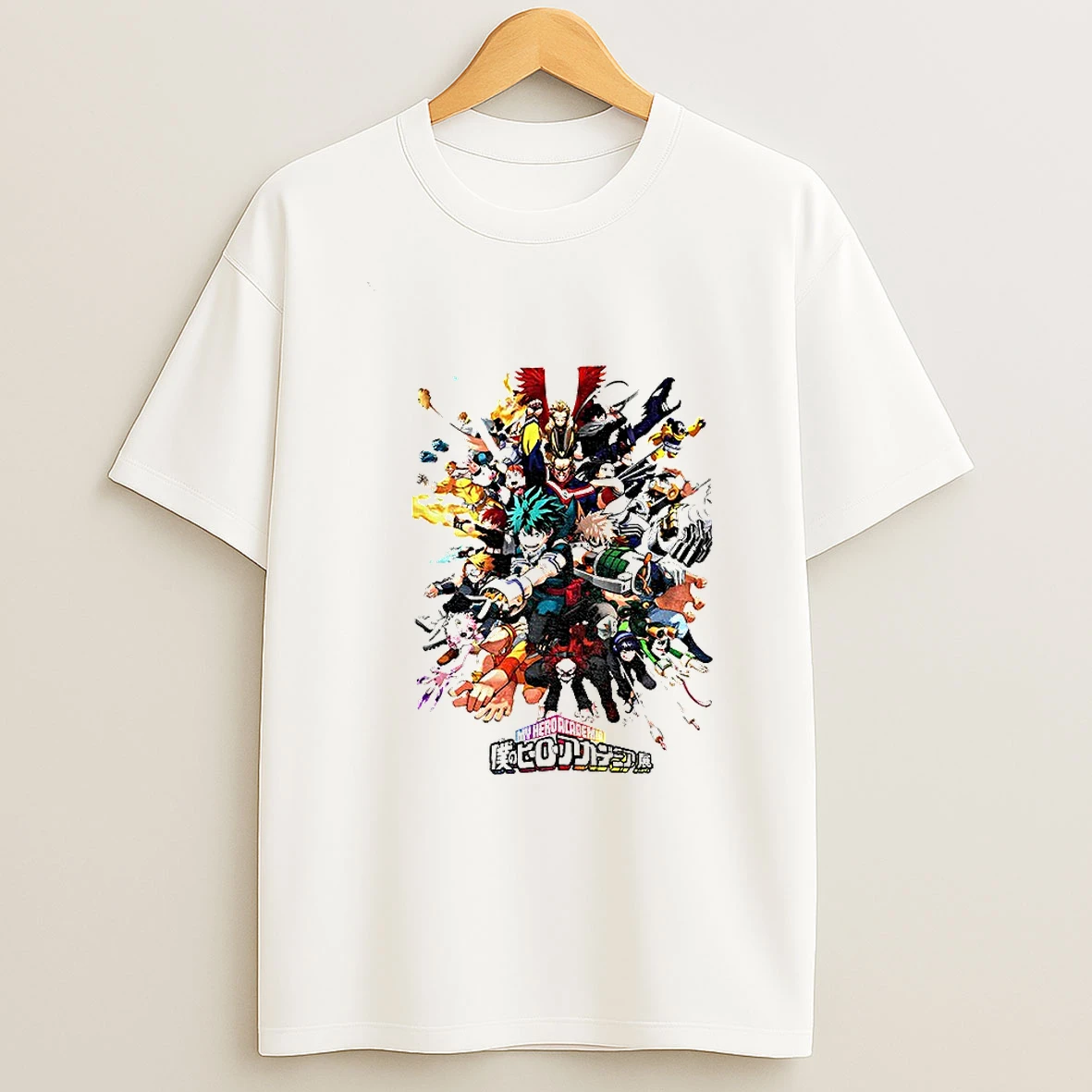 Anime Character Collage Graphic My Hero Academia T Shirt