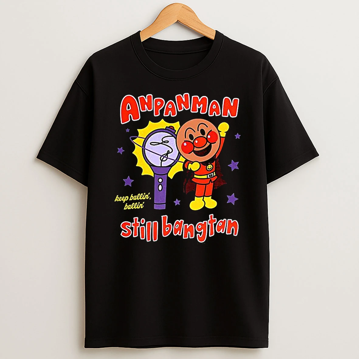 Anpanman Still Bangtan Lightstick Keep Ballin Ballin T Shirt