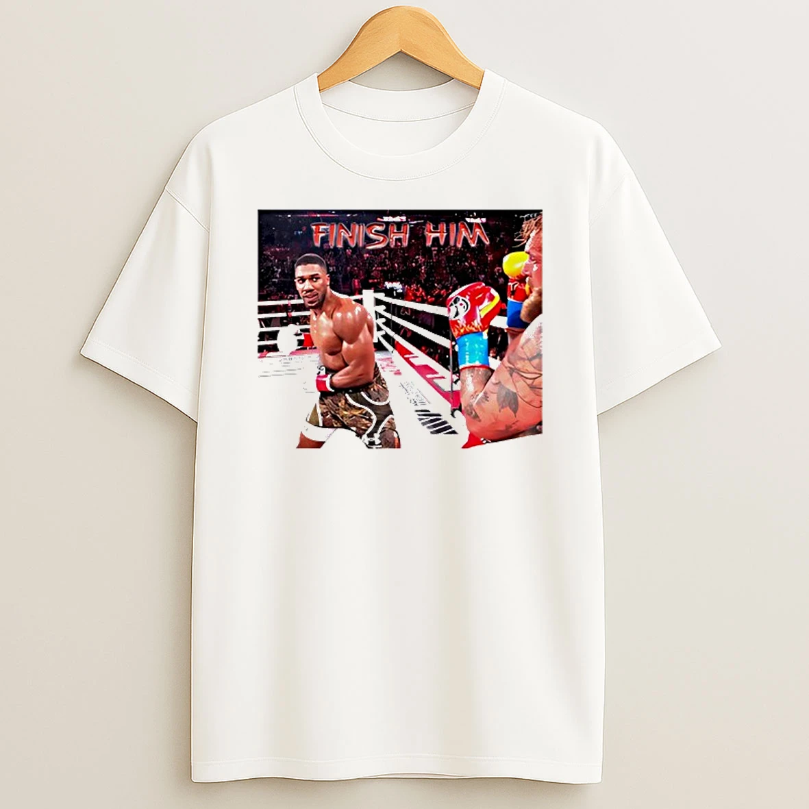 Anthony Joshua Finish Him Jake Paul T Shirt