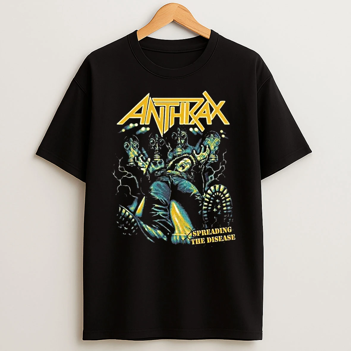 Anthrax Spreading The Disease 40th Anniversary Electric Fence T Shirt