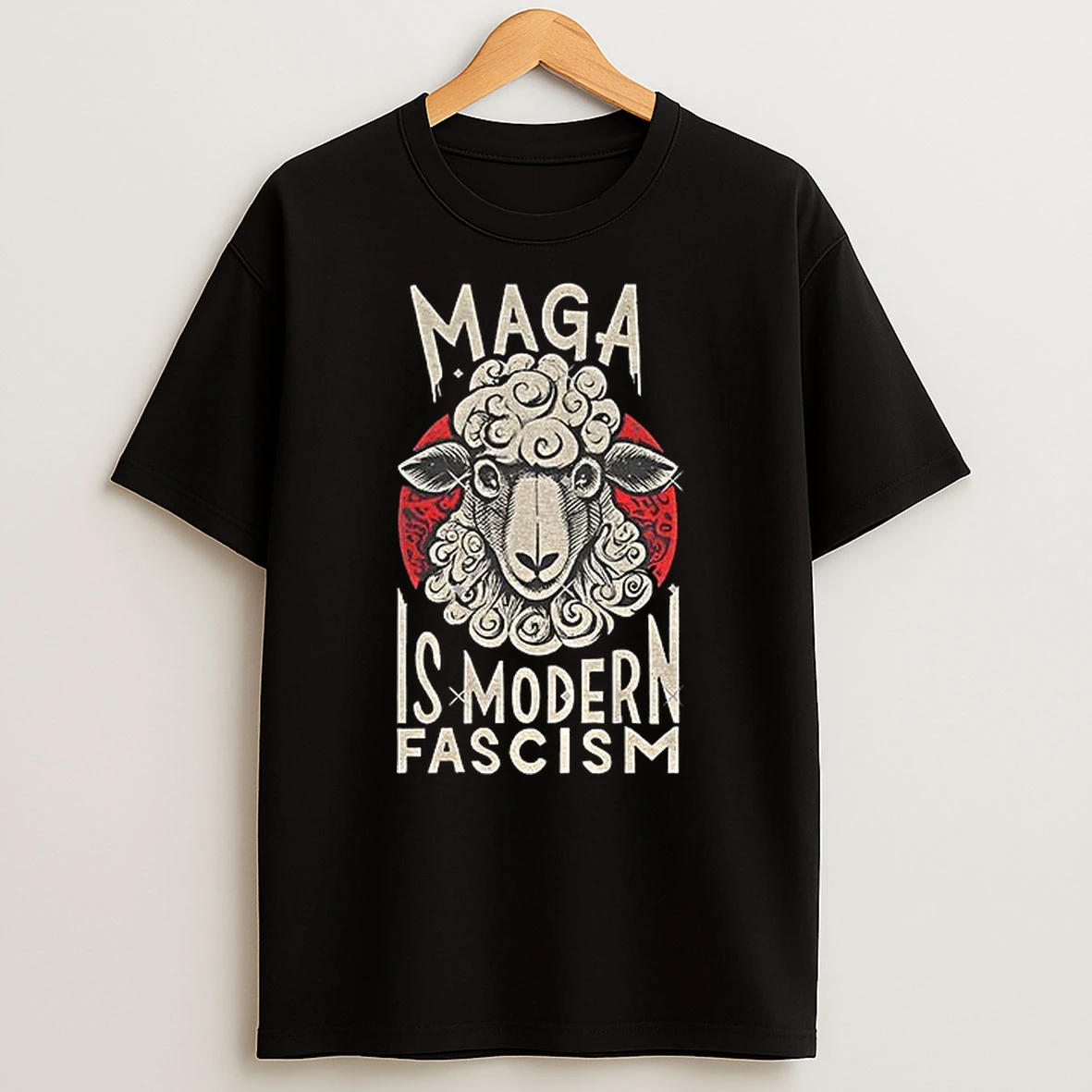 Anti Fascist Sheep Maga Is Modern Fascism T Shirt