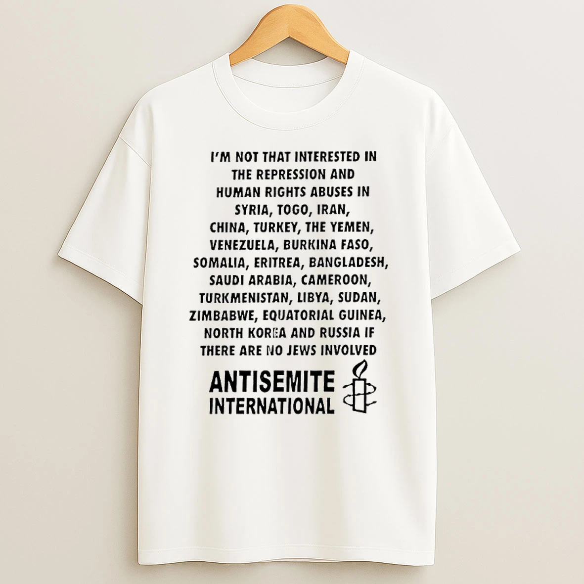 Antisemite International Text T Shirt